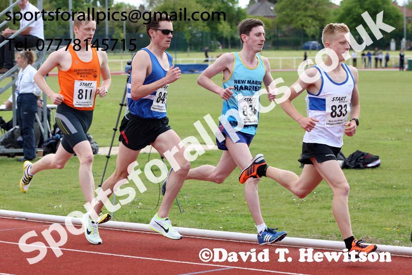 Senior and under-20s mens 5000 metres, North Eastern Track and Fields Champs., Middlesbrough. Photo: David T. Hewitson/Sports for All Pics